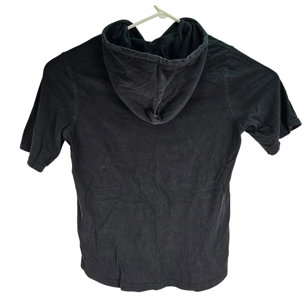 True Religion Mens M Pitch Black SS Pullover Tee Buddha Y2K Nostalgia Streetwear